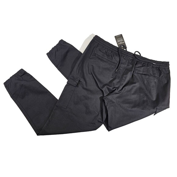TAILORED ATHLETE Men's XXL Cuffed Cargo Trousers Khaki Chino Joggers NEW NWT - Picture 4 of 6